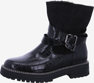 Laufsteg München Stiefelette in Schwarz: Vorderseite