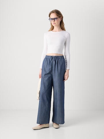 Lollys Laundry Wide Leg Hose in Blau