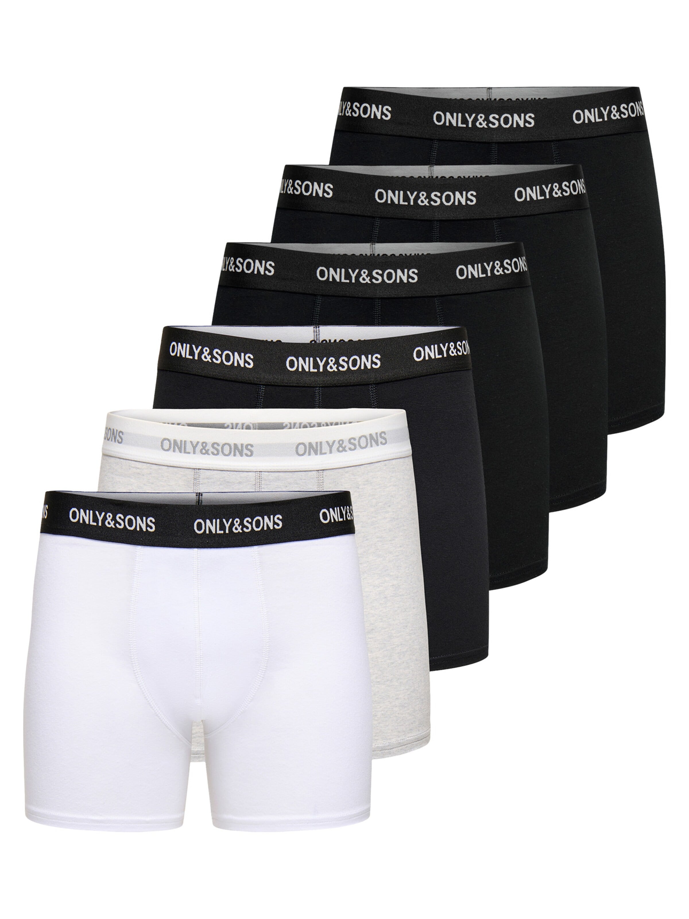 Only & Sons Boxershorts 'Basic'‌‌‌‌‌‌‌‌‌ in Schwarz: Vorderseite