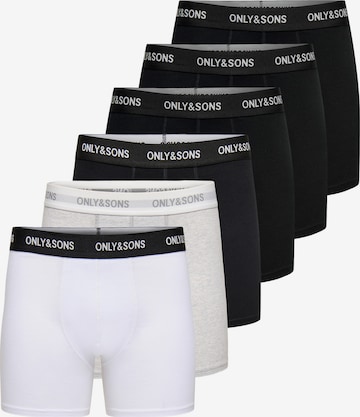 Only & Sons Boxershorts 'Basic' in Schwarz: Vorderseite