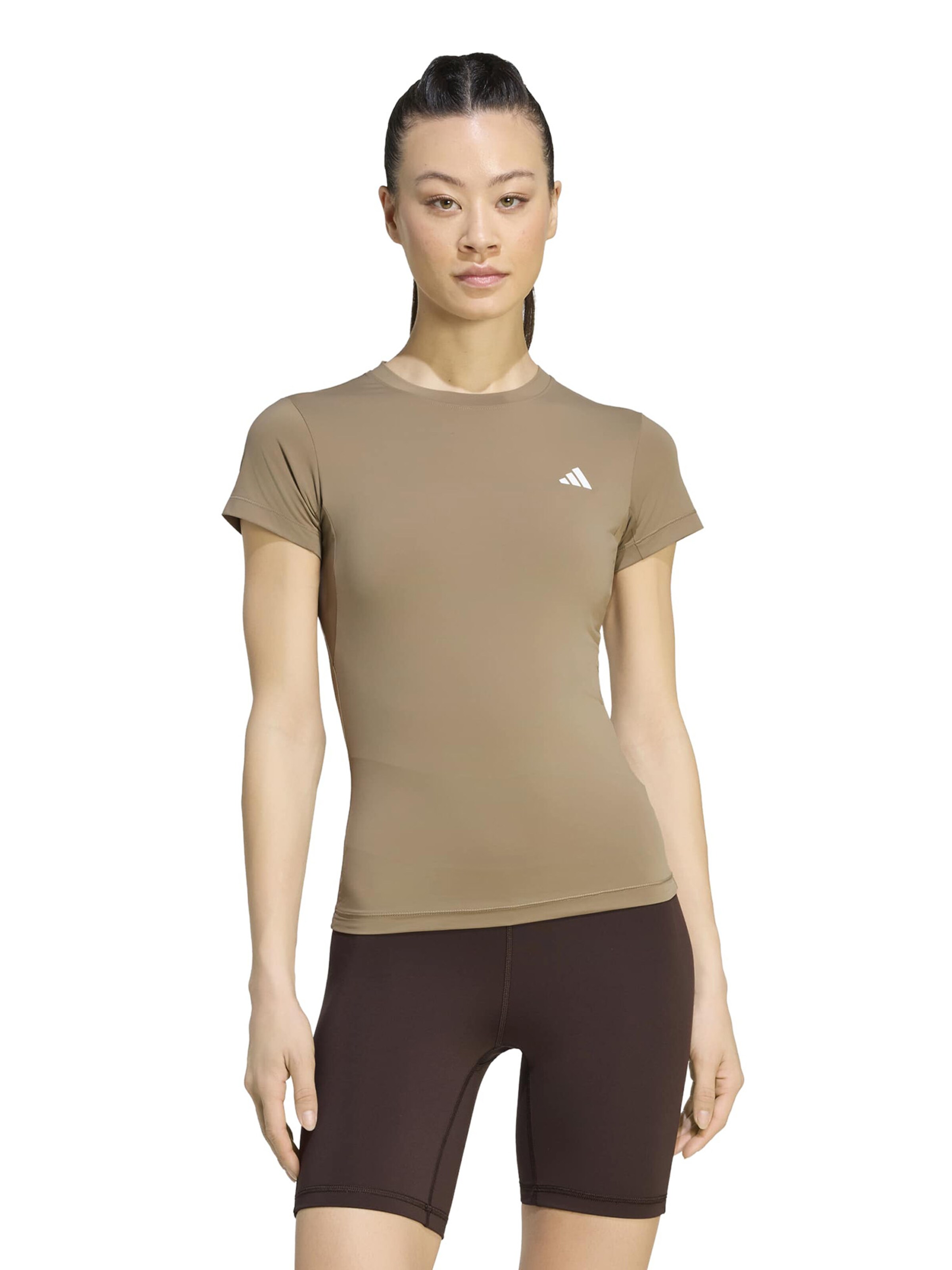 ADIDAS PERFORMANCE Λειτουργικό μπλουζάκι 'PWR ESS' σε πράσινο: μπροστά