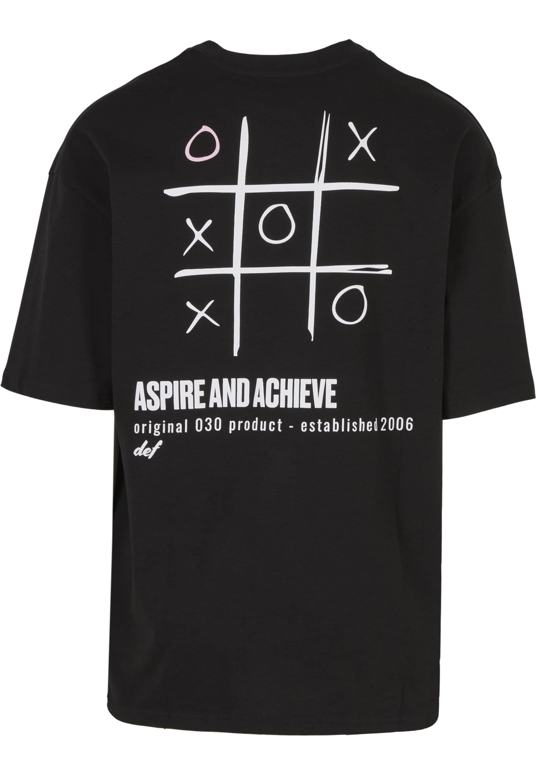 DEF - Camiseta 'Tictactoe' en negro