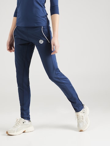 BIDI BADU Tapered Workout Pants in Blue: front