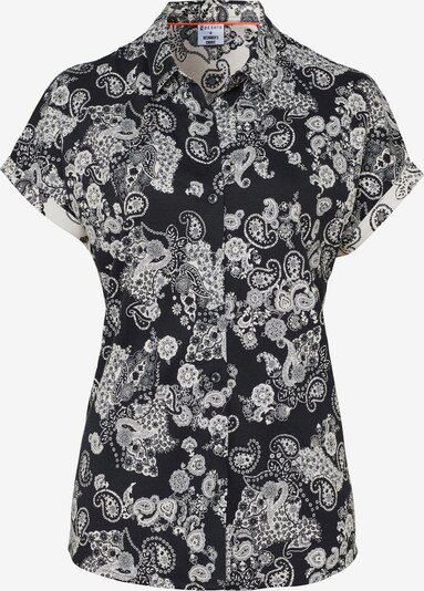 DESOTO Bluse in dunkelblau / weiß, Produktansicht