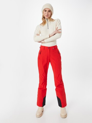 ICEPEAK Regular Workout Pants 'FREYUNG' in Red