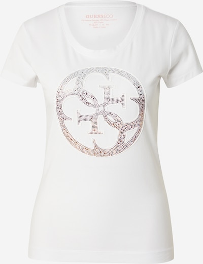 GUESS T-shirt i rosa / ljusröd / silver / vit, Produktvy