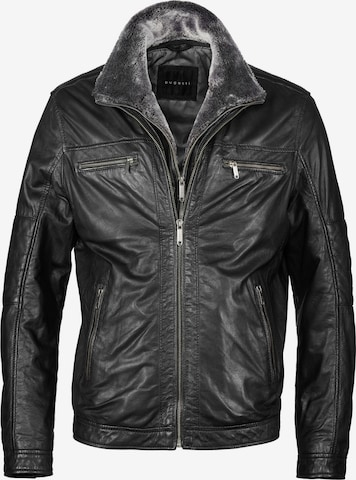 bugatti Between-season jacket 'BUHEAVEN' in Black: front