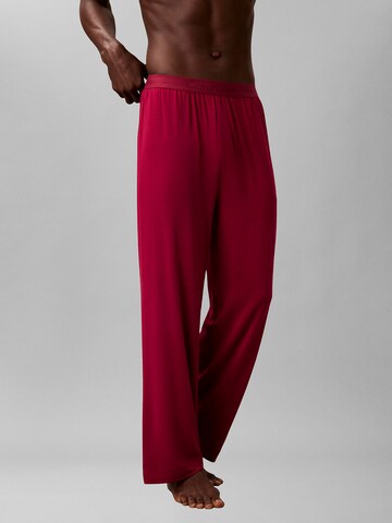 Calvin Klein Pajamas long in Red: front