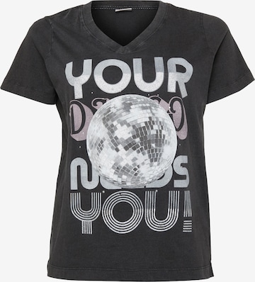 Tricou 'CARMILLE' de la ONLY Carmakoma pe negru: față