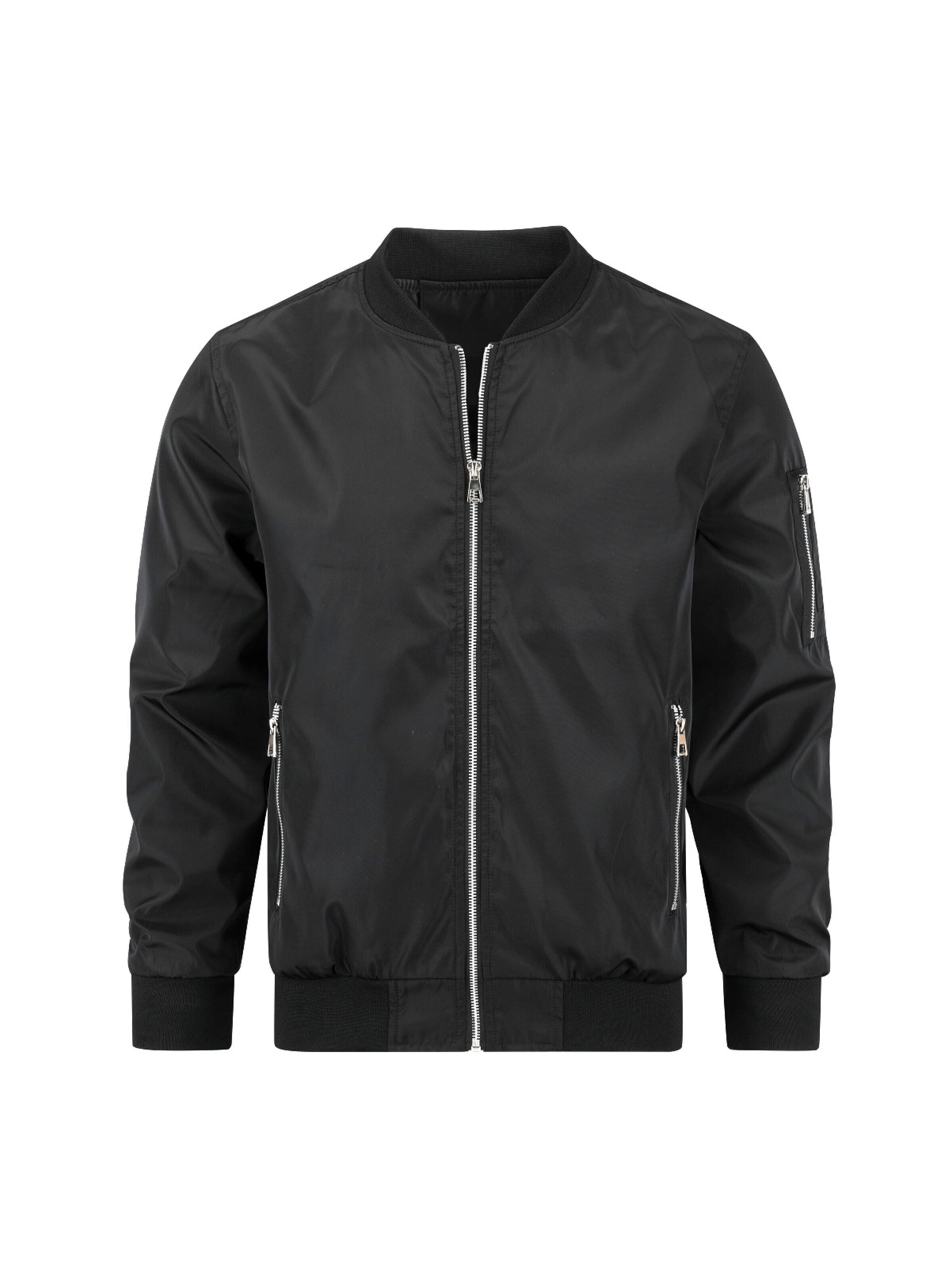 YOUTHUP Between-Season Jacket in Black: front