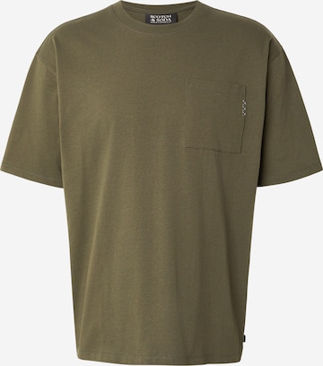 T-Shirt 'Seasonal Core' SCOTCH & SODA en vert : devant