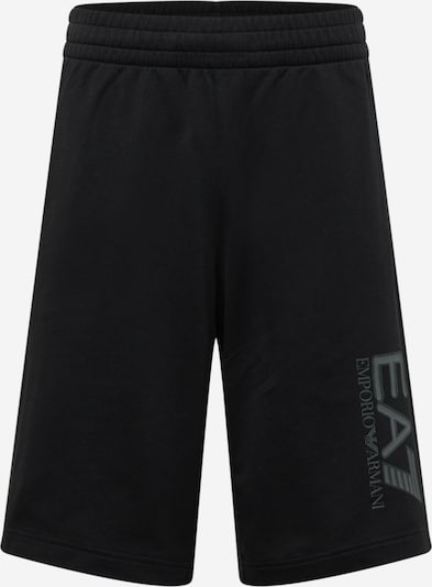 Pantaloni EA7 Emporio Armani pe gri închis / negru, Vizualizare produs