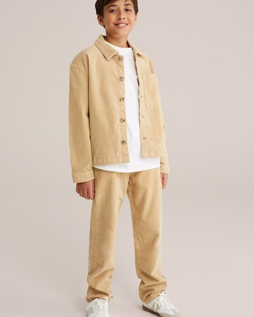 WE Fashion Свободный крой Штаны в Бежевый