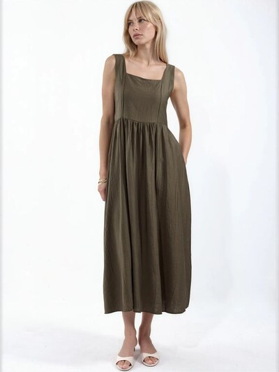 Busem Robe 'Midi' en 36 en olive, Vue avec produit