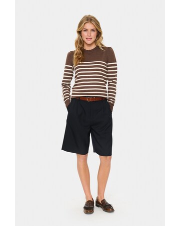 SAINT TROPEZ Sweater 'Mila' in Brown