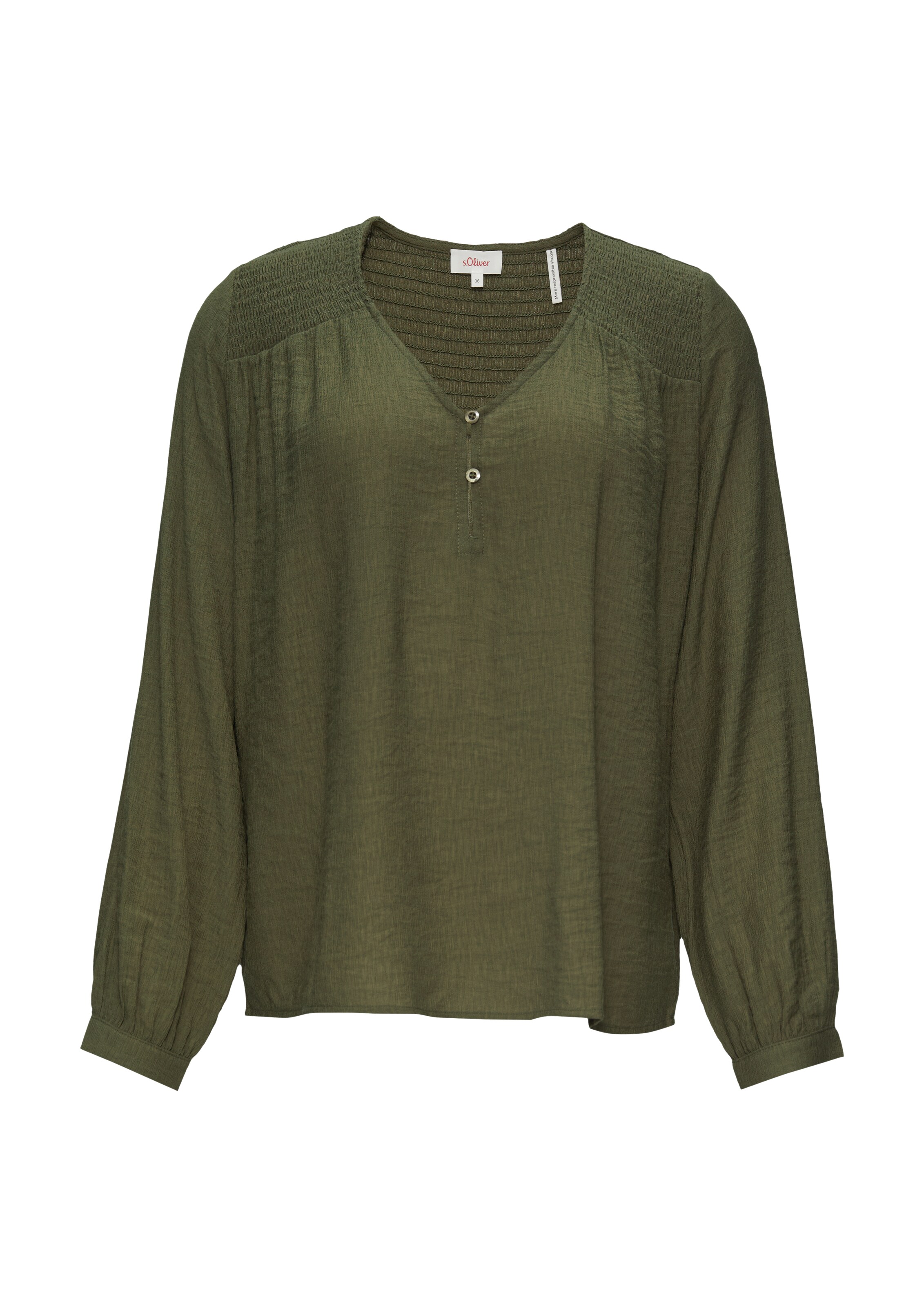 s.Oliver Bluse in Grün: Vorderseite