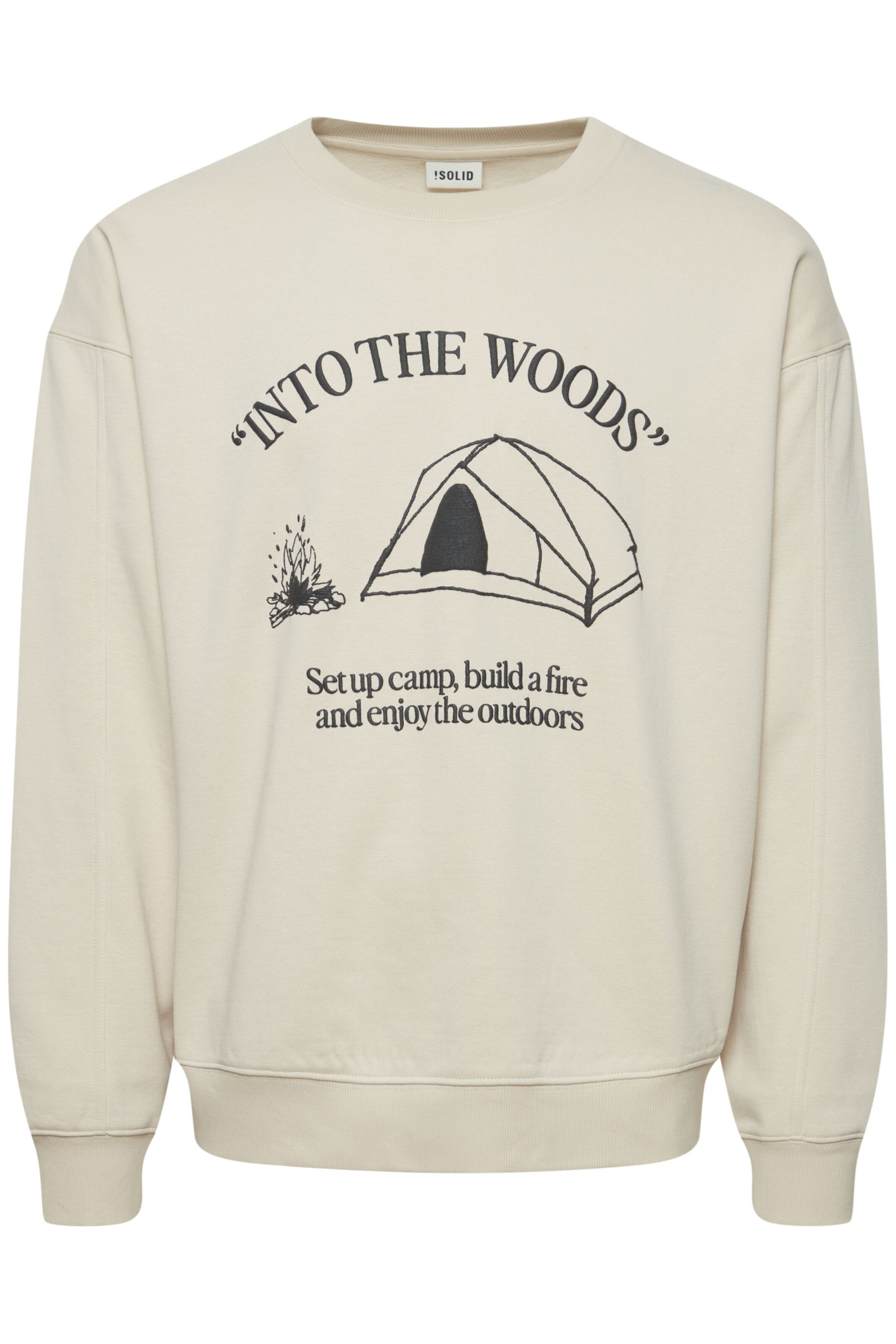 !Solid - Sweatshirt 'Hamad' em bege: frente