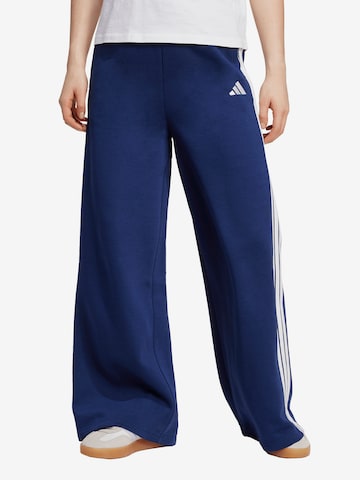 mėlyna ADIDAS SPORTSWEAR Plačios klešnės Sportinės kelnės: priekis
