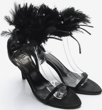 ESCADA Sandaletten 39,5 in Schwarz: Vorderseite