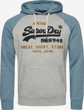 Sweat-shirt Superdry en bleu : devant