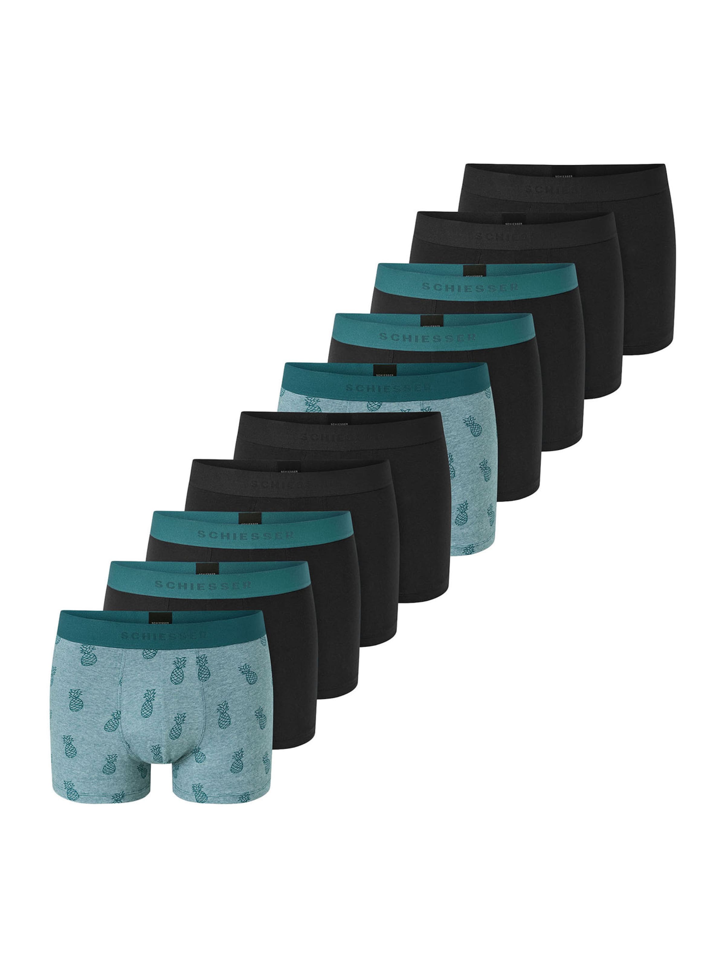 Boxers ' 95/5 ' SCHIESSER en vert : devant