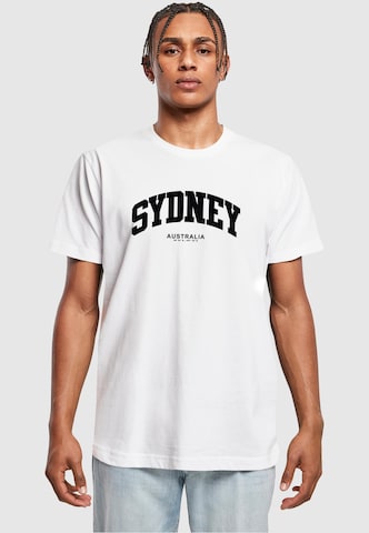 Mister Tee Shirt 'Sidney Australia' in White: front