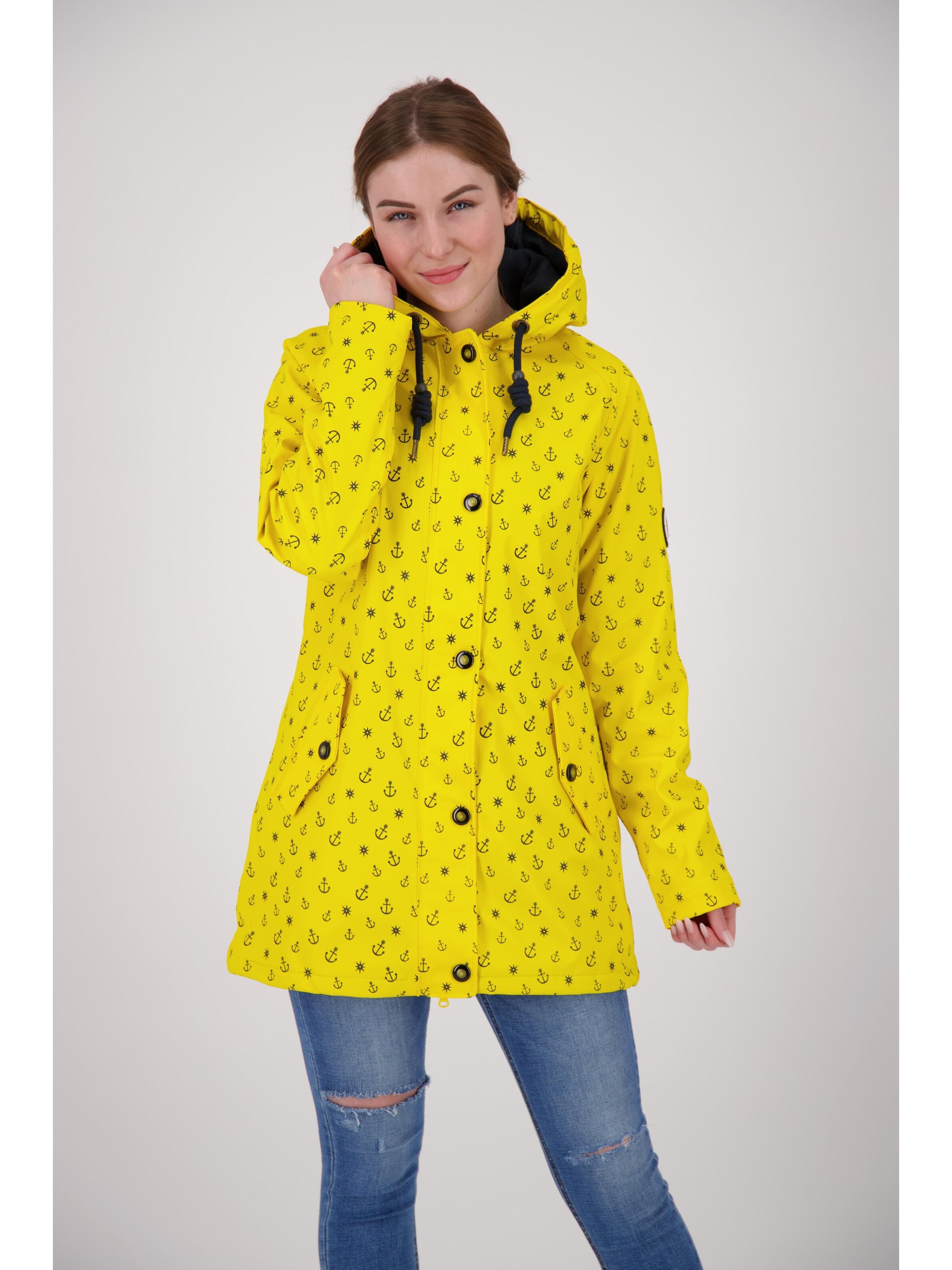 ankerglut Outdoor Jacket 'Friesennerz ANKERGLUTWOLKE WMN' in Yellow: front