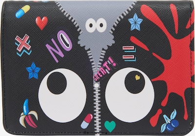 MYMO Novčanik 'Pop Eyetheme' u siva / crvena / crna / bijela, Pregled proizvoda