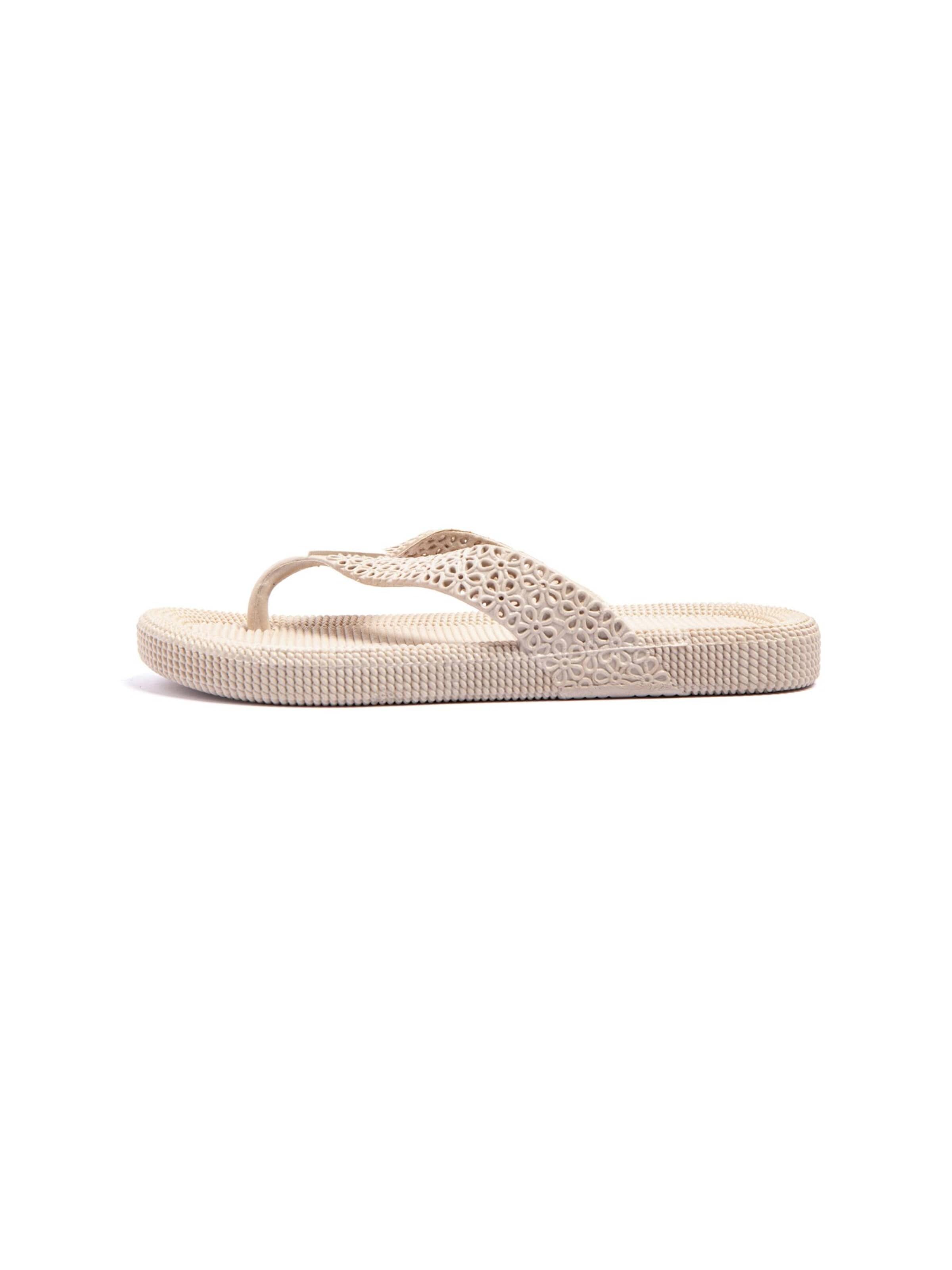 Brasileras T-Bar Sandals 'Flopee' in Beige: front
