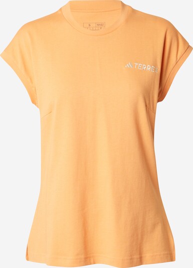 ADIDAS TERREX T-shirt fonctionnel 'Xploric' en orange clair / blanc cassé, Vue avec produit