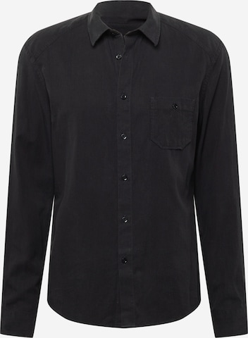 DRYKORN - Ajuste regular Camisa 'LAREMTO' en negro: frente