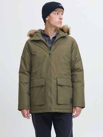 Parka mi-saison 'JREBMARK' JJ Rebel en vert : devant