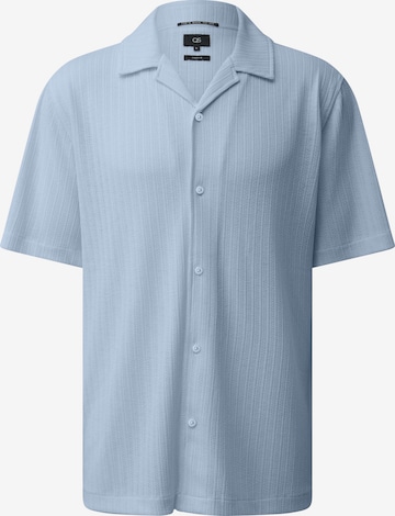 QS Comfort Fit Hemd in Blau: Vorderseite