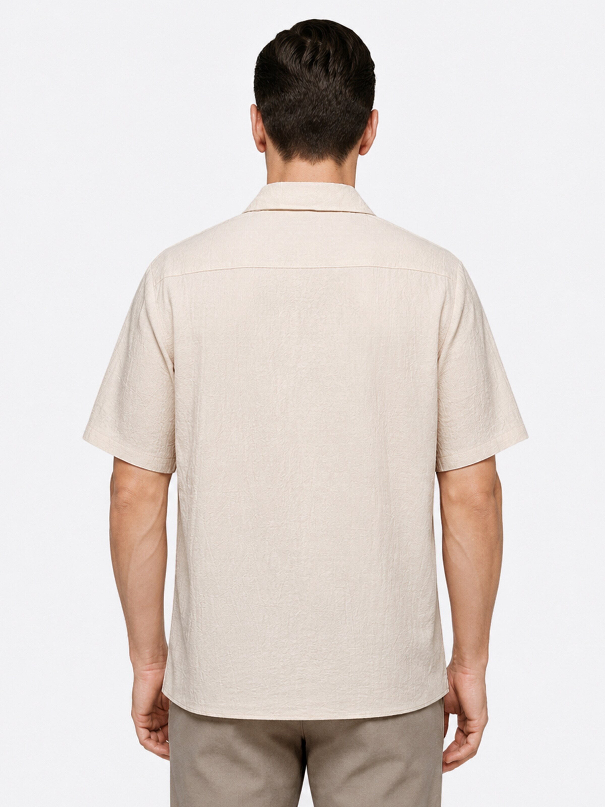 ALLTHEMEN Comfort fit Button Up Shirt 'Flut' in Green