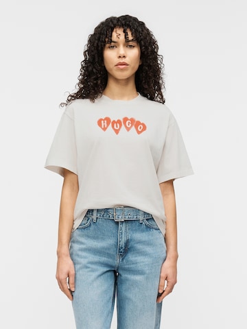 Maglietta di HUGO in bianco: frontale