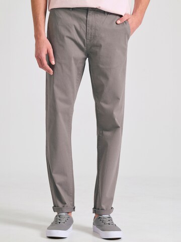 Funky Buddha Slim fit Chino trousers in Grey: front