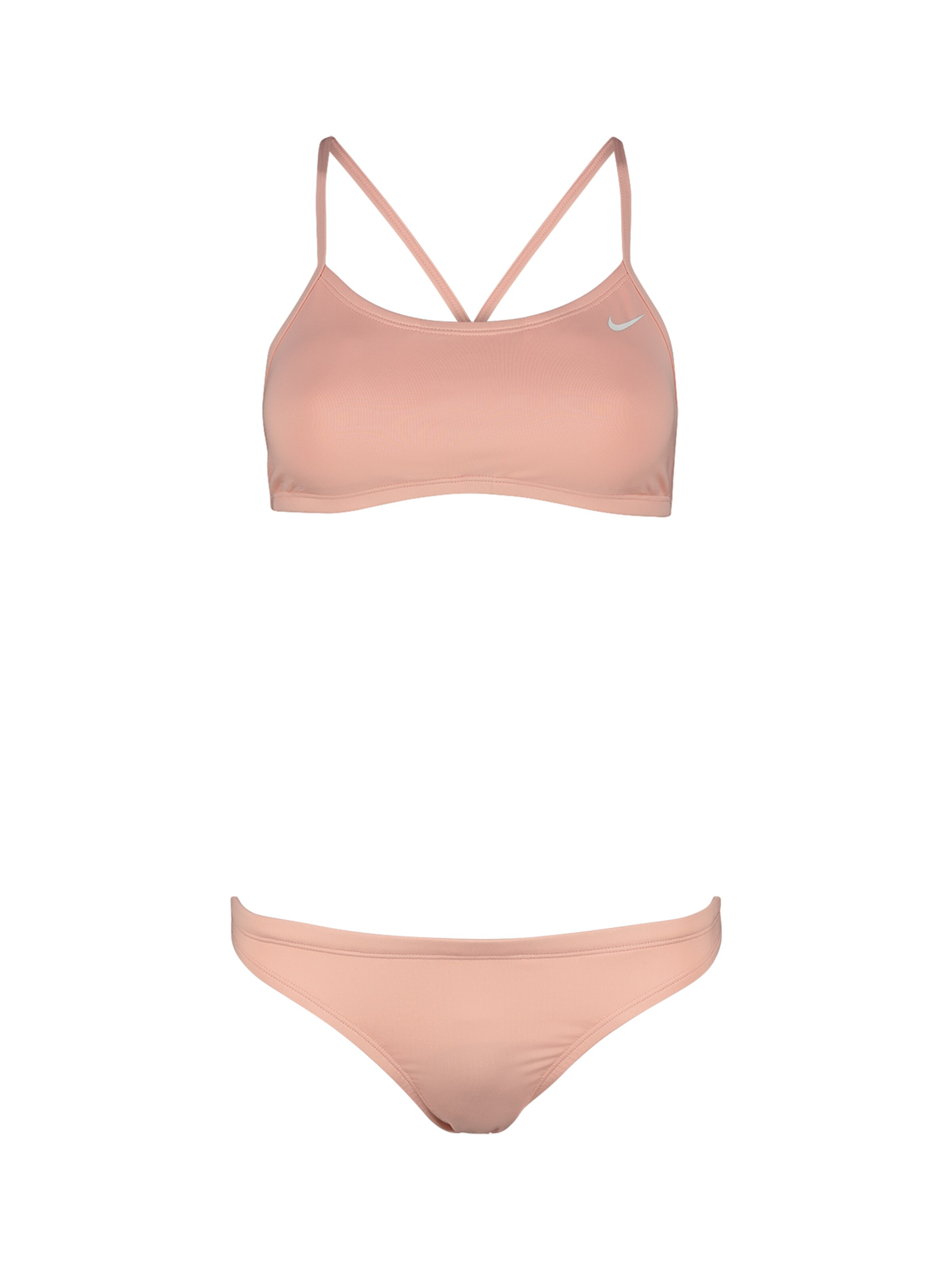 Nike Swim Bralette Sports Bikini in Pink: front