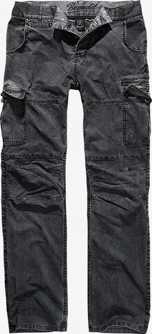 Brandit Regular Cargo Jeans 'Rocky Star' in Black: front