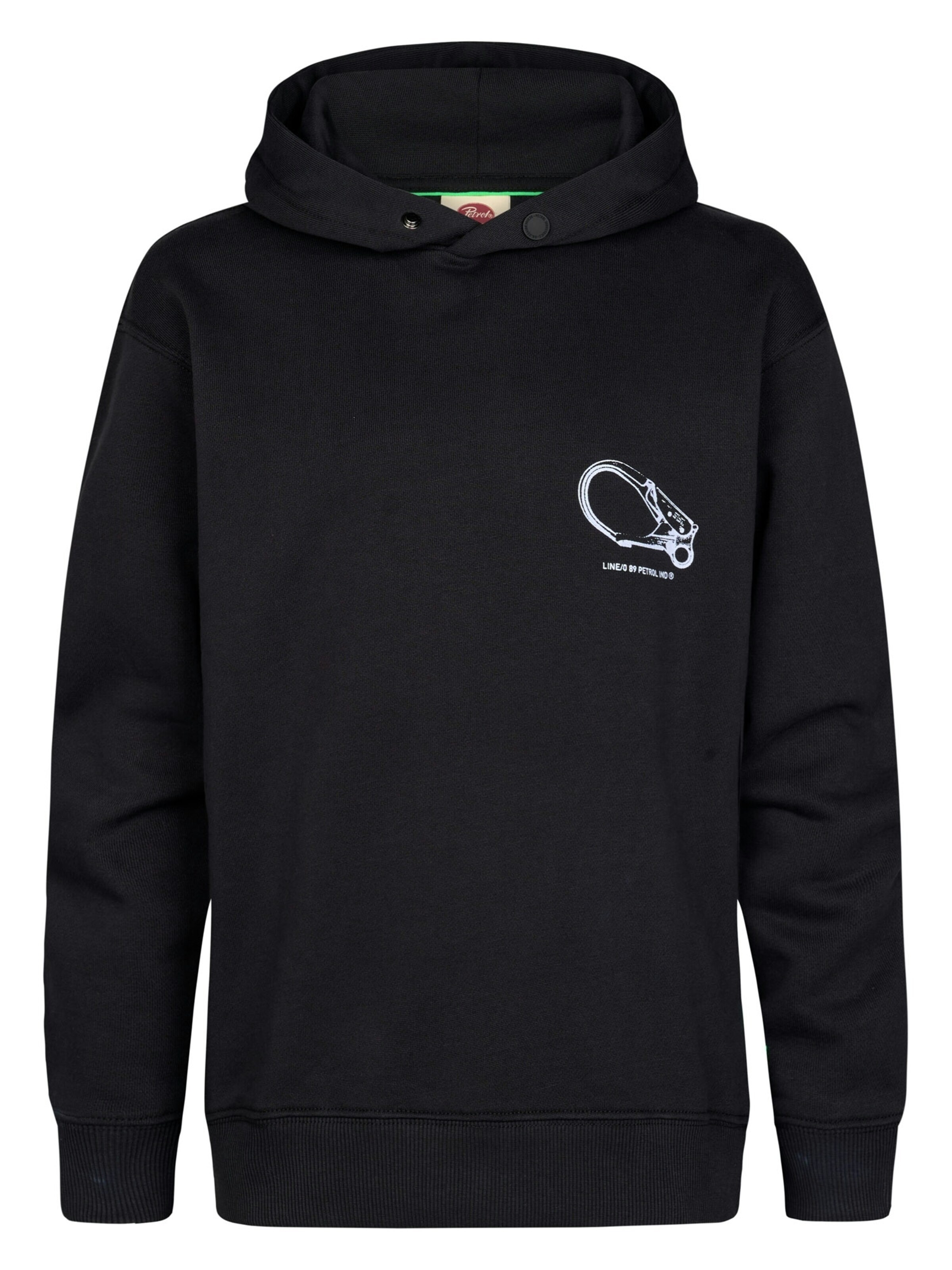 PETROL Sweatshirt in Black: front