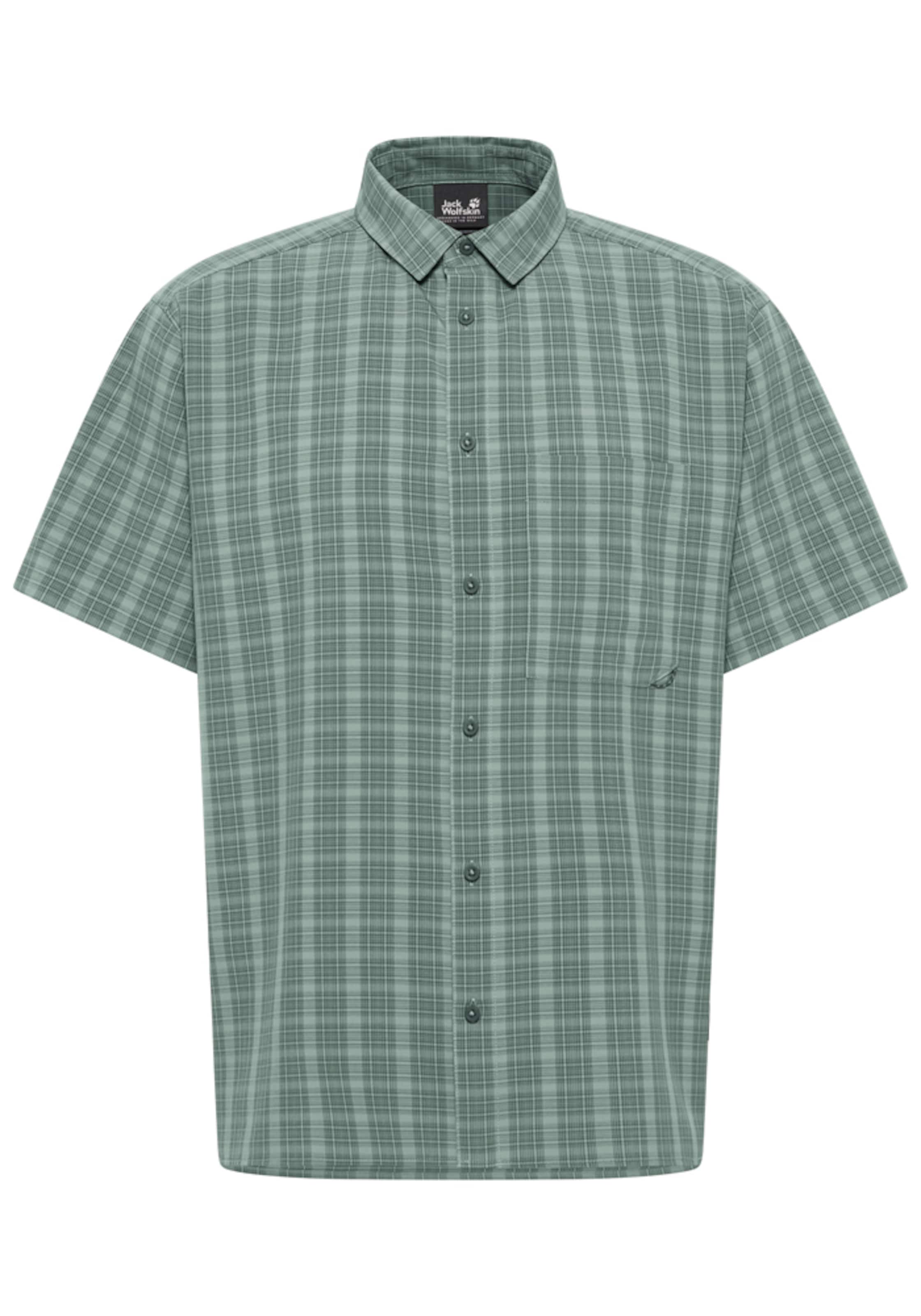 JACK WOLFSKIN Funktionshemd 'Meseta' in Grün: Vorderseite