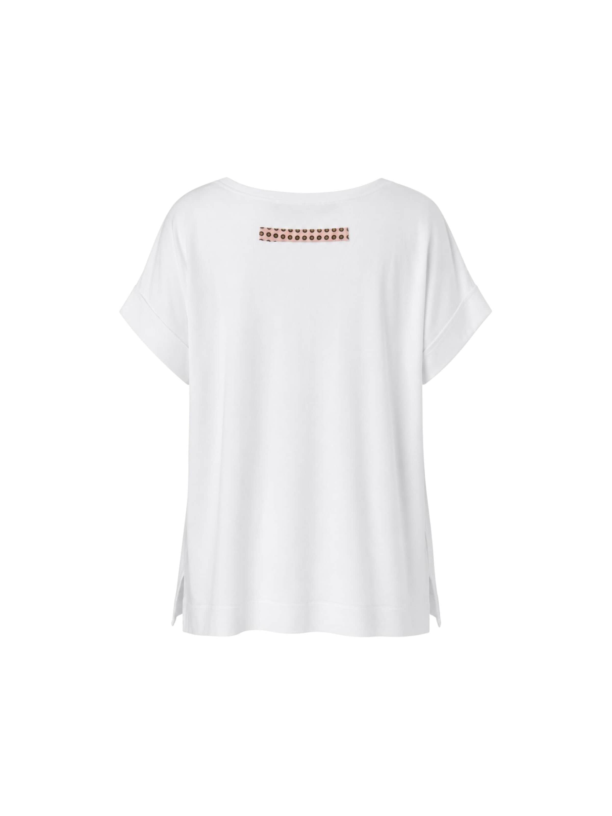 Maglietta 'Ice-Cream Pink T-shirt' di Christine on the clouds in bianco