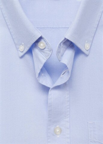 MANGO MAN Regular Fit Hemd 'Oxford' in Blau