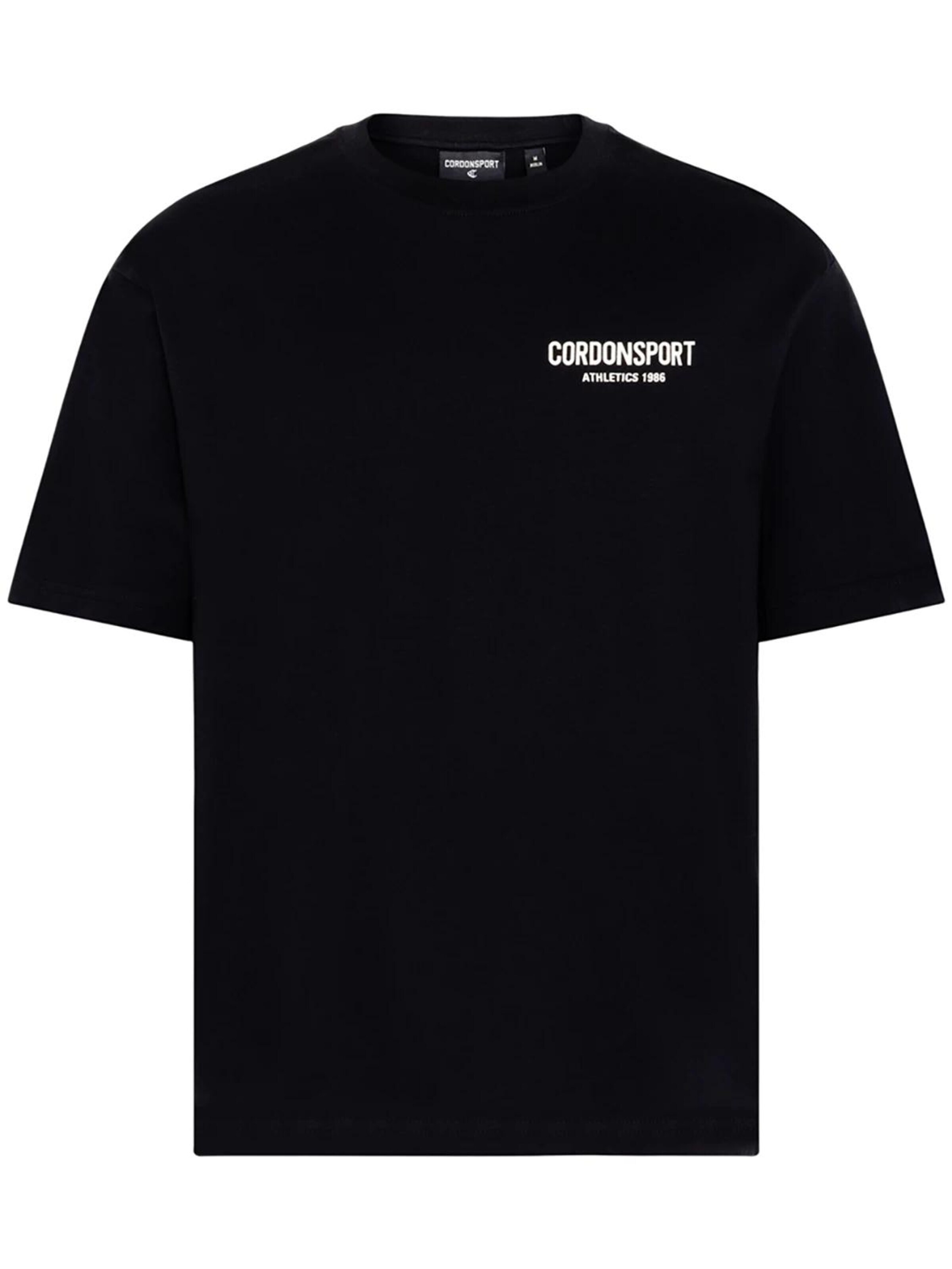 Cordon Sport Shirt 'Paul' in Black: front