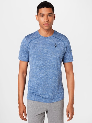 SKECHERS Funkcionalna majica | modra barva: sprednja stran