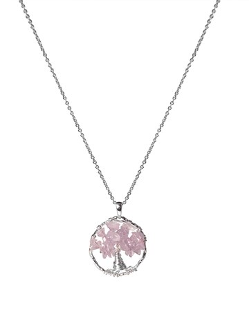 Luxenter - Cadena 'Budleia' en rosa: frente