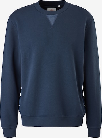 Sweat-shirt s.Oliver en bleu : devant