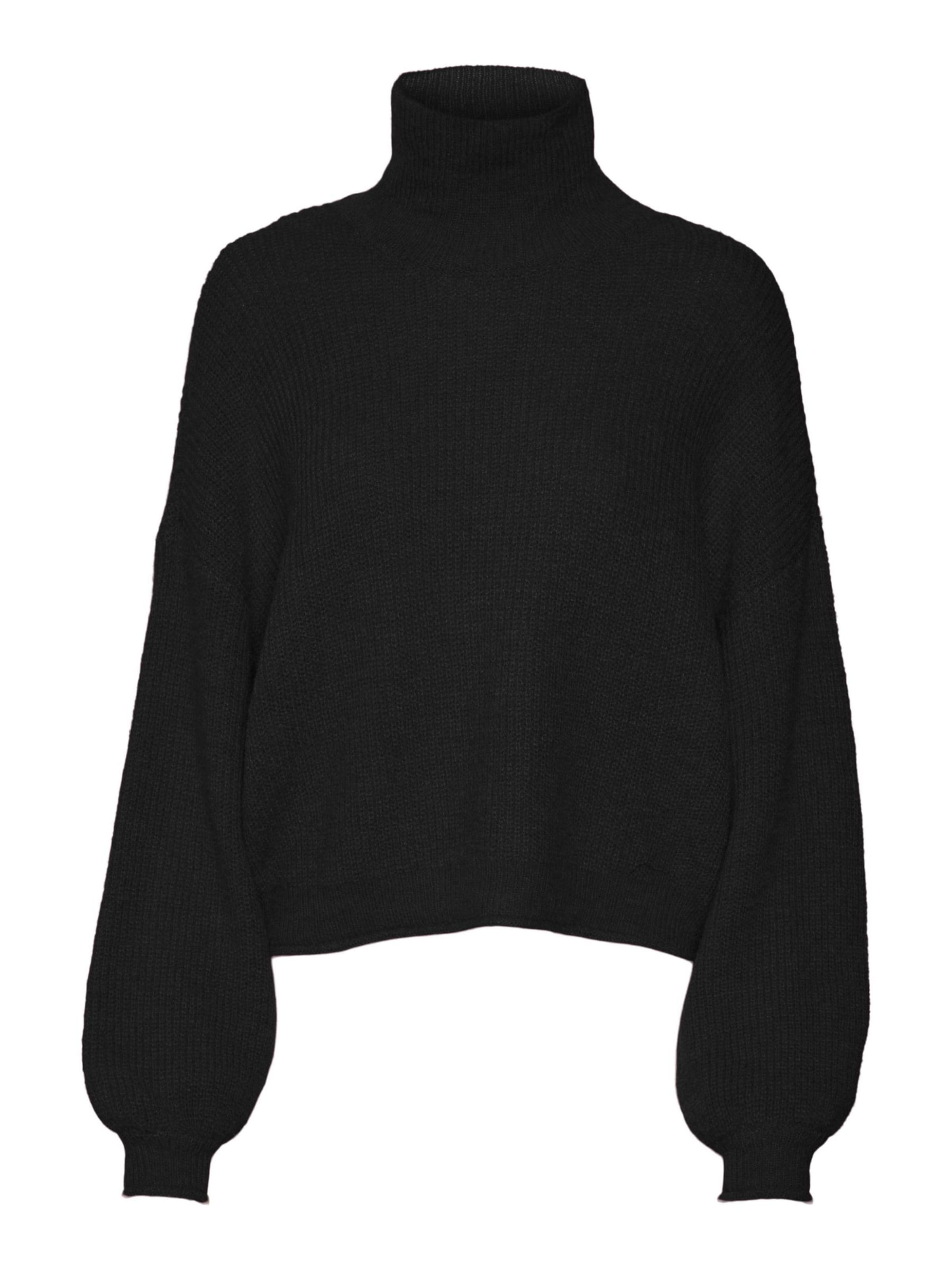 Vero Moda Tall Svetr 'Yvonne' – černá: přední strana