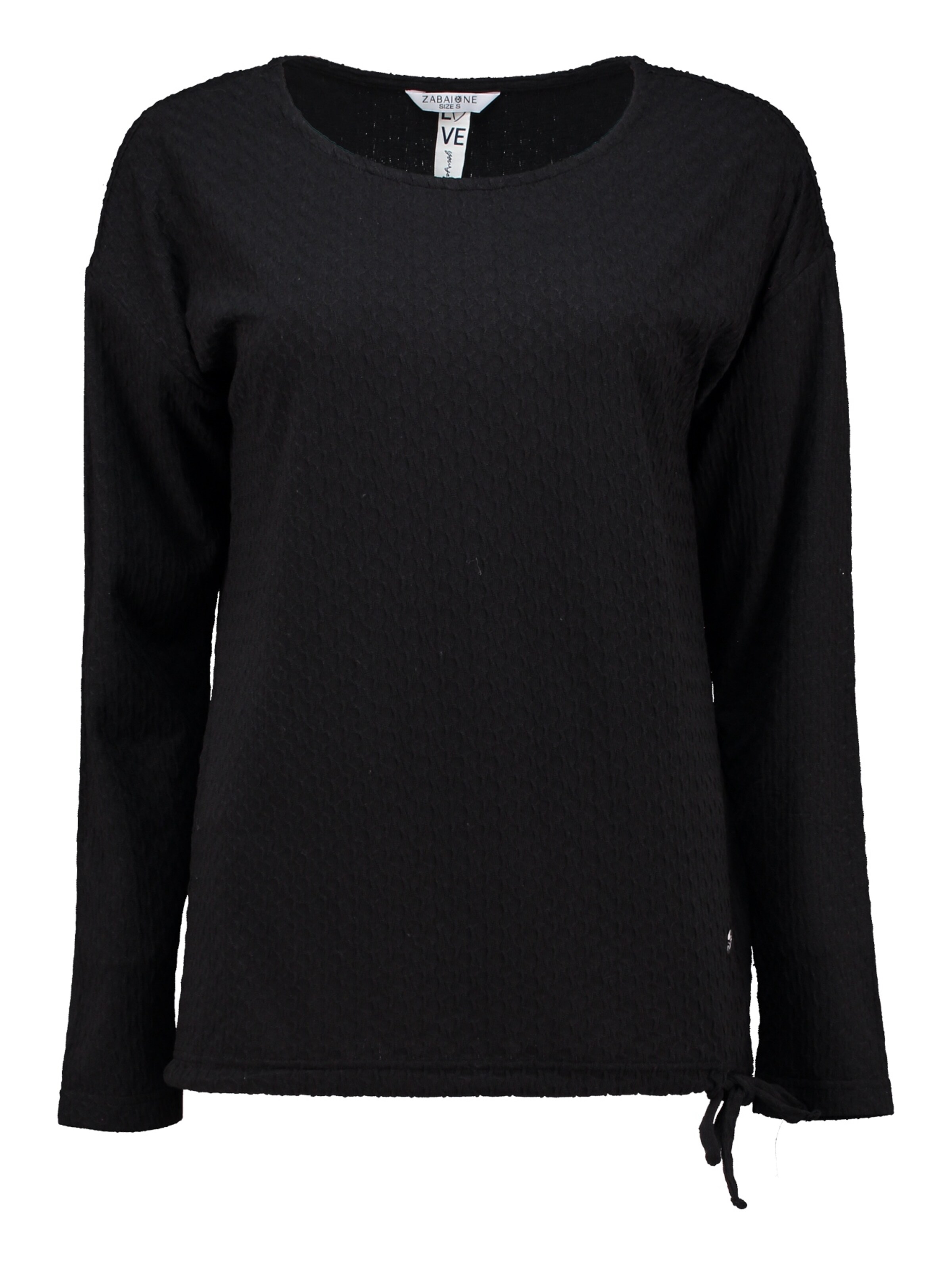 ZABAIONE Shirt in Black: front