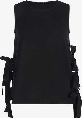 FRESHLIONS Top in Schwarz: Vorderseite
