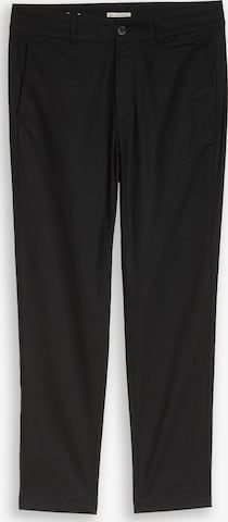 TOM TAILOR DENIM Regular Chino trousers in Black: front